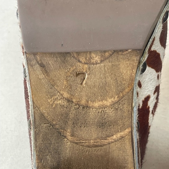 Matisse holly cowhide wood clog size 7 made in Brazil - Picture 7 of 10